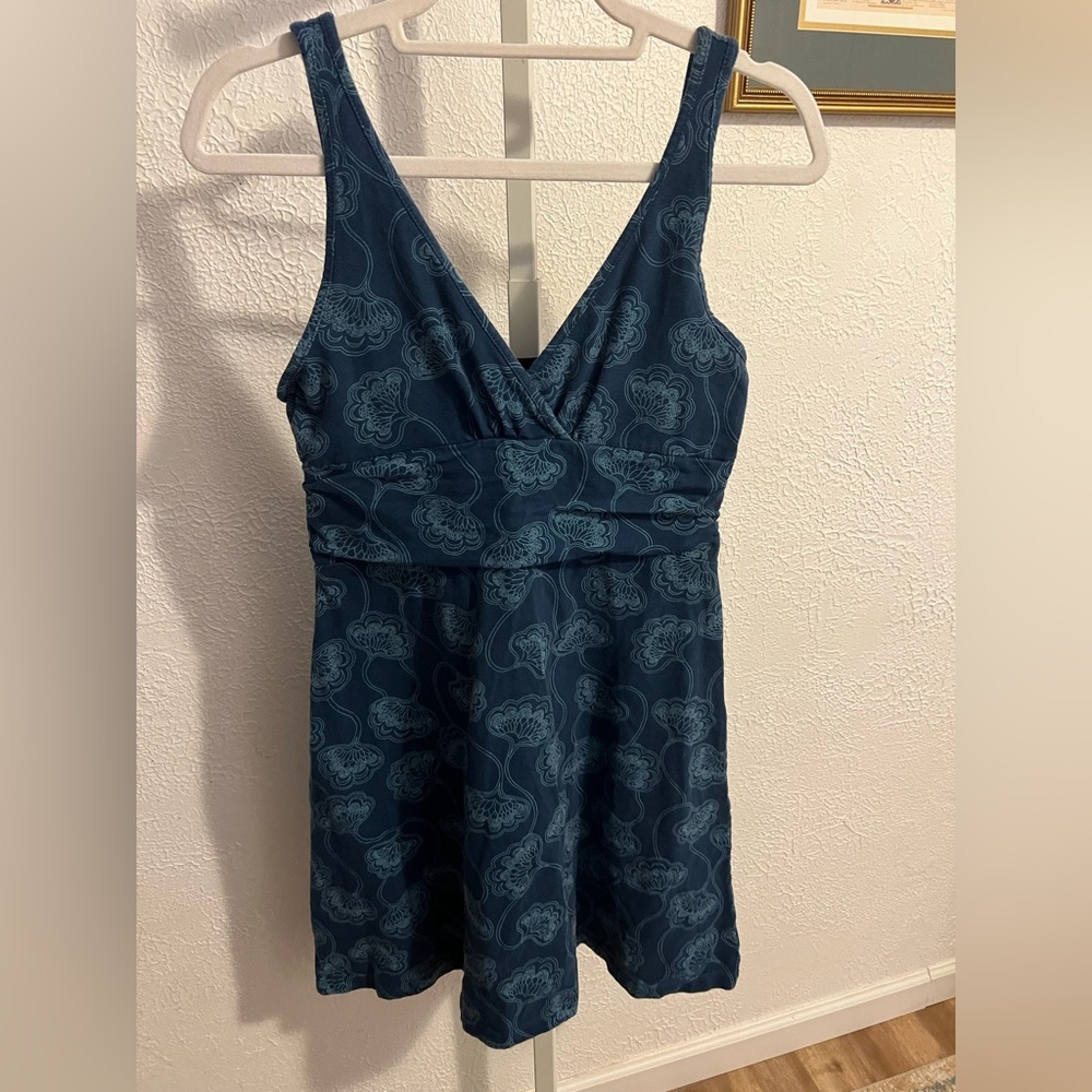 Patagonia Organic Cotton Blue Sleeveless Dress